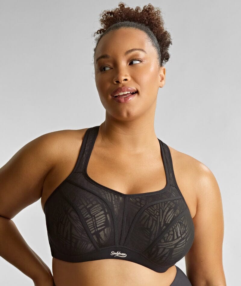 Sculptresse Activate Non Padded Underwired Sports Bra - Black/Chalk Bras